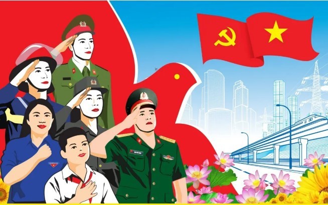 Tổ chức triển lãm tranh cổ động tấm lớn chào mừng quốc khánh 2/9