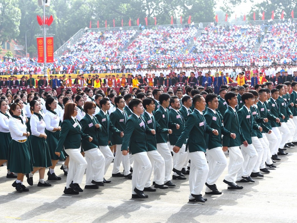 Chào đón các đội diễu binh nước ngoài cùng kiều bào dự Lễ kỷ niệm 80 năm Quốc khánh 2/9