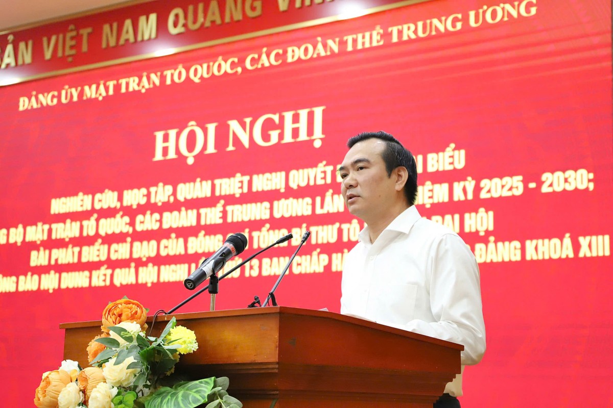 Đảng ủy MTTQ, các đoàn thể Trung ương: Tổ chức học tập quán triệt 3 chuyên đề trọng tâm