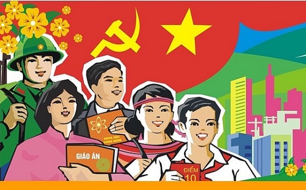 to chuc trien lam tranh co dong tam lon tuyen truyen dai hoi dang