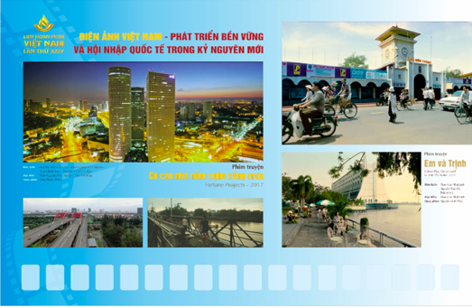 Triển lãm giới thiệu những hình ảnh được trích từ một số bộ phim tài liệu, phim truyện điện ảnh, phóng sự… có nhân vật, câu chuyện, bối cảnh quay tại thành phố Hồ Chí Minh và một số cảnh đẹp, di sản, danh thắng, bản sắc văn hóa của thành phố. (Ảnh: Việt Hùng)