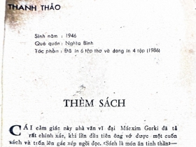 Thèm sách - Bút ký của nhà thơ Thanh Thảo