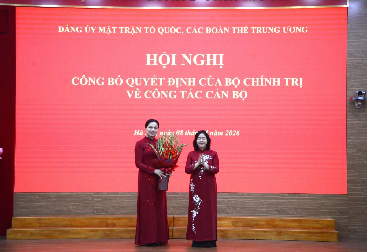 Đồng chí Nguyễn Phi Long giữ chức Phó Bí thư Thường trực Đảng ủy Mặt trận Tổ quốc, các đoàn thể Trung ương