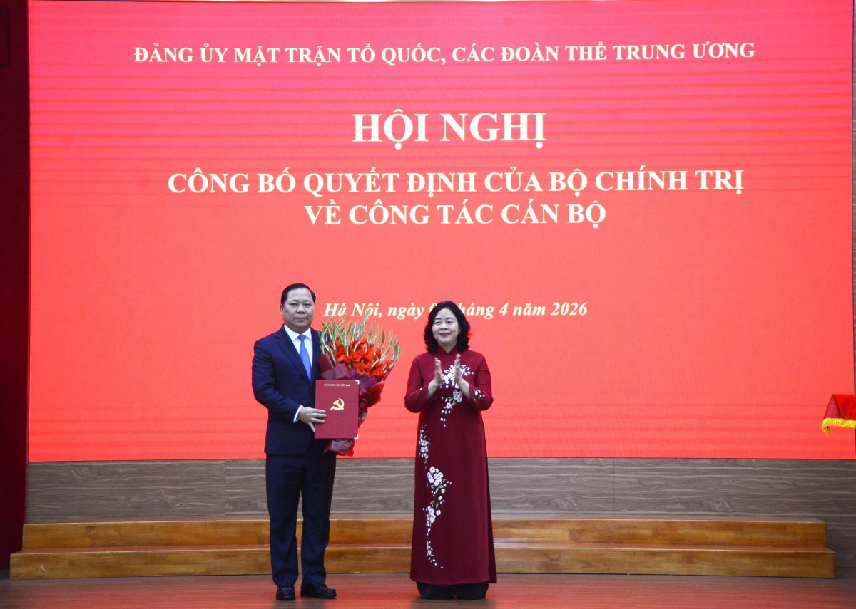 Đồng chí Nguyễn Phi Long giữ chức Phó Bí thư Thường trực Đảng ủy Mặt trận Tổ quốc, các đoàn thể Trung ương