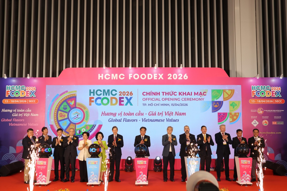 Khai mạc HCMC FOODEX 2026: Kết nối chuỗi cung ứng toàn cầu, nâng tầm giá trị thực phẩm Việt