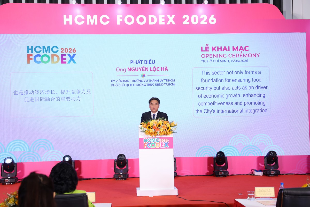 Khai mạc HCMC FOODEX 2026: Kết nối chuỗi cung ứng toàn cầu, nâng tầm giá trị thực phẩm Việt