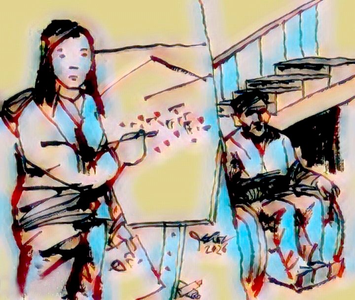 Bức tranh hoa sở. Truyện ngắn của Nguyễn Thị Loan